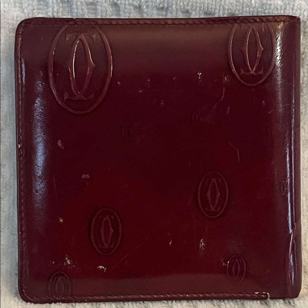 Cartier Bifold Wallet Happy Birthday Bordeaux Patent Leather - Picture 3 of 14